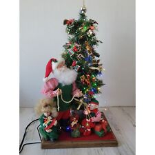 Holiday Creations 1993 Santa Claus tree animated elf kid Xmas present picture