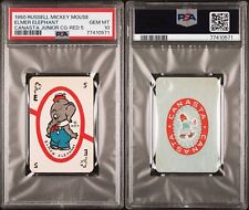 VINTAGE 1950 RUSSELL MICKEY MOUSE ELMER ELEPHANT CANASTA CG-RED 5 PSA 10 GEM picture