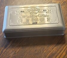 Wedding Engraved Marriage Keepsak VHS Video Box Bride & Groom Pewter Finish used picture