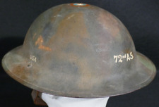 WWI US Army Air Service 72d Aero Squadron Camouflage M1917 Helmet 1st Depot AEF picture