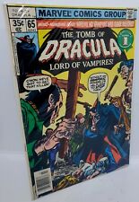 Vintage #65 Tomb of Dracula Where No Vampire Gone Marvel Comics 1978 1st Print🔥 picture