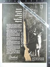 1968 Weatherby deer hunting Magnum 224 257 7mm 270 378 460 ad advertisement k30 picture