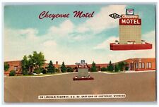 c1940's Cheyenne Motel & Restaurant Cottages Cheyenne Wyoming Vintage Postcard picture