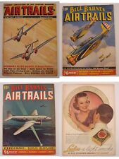 3 Bill Barnes Air Trails Magazine 1936 Vintage Aviation Hero Pulp Tinsley WWII picture