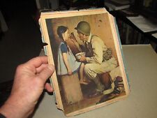 Vtg 1944 Norman Rockwell WWII Orig print THE AMERICAN WAY 8X11