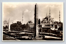 RPPC Mosque Sultan Ahmed at Hippodrome Constantinople istanbul Turkey Postcard picture
