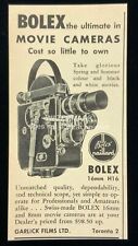 1956 Bolex 16 mm 8mm Movie Cameras Garlick Films Toronto Print Advertising 700A picture