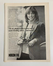 1978 Nikon FM 35mm SLR Camera Print Ad Vintage Original Vintage Advertisement picture