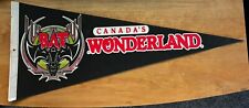 Vintage Canada’s Wonderland Souvenir Pennant - AMUSEMENT Theme PARK The Bat picture