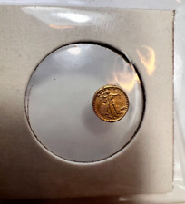 MINIATURE (REPLICA) SAINT GAUDENS $20 GOLD PIECE 24K GOLD PLATED METAL ALLOY picture