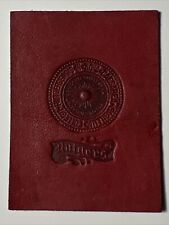 Vintage 1910 RUTGERS UNIVERSITY Tobacco Leather Patch NEW BRUNSWICK New Jersey picture