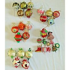 Vintage Christmas Ornaments Lee Wards Beaded Completed Choice Lots picture
