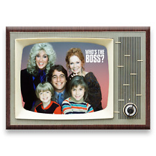 WHO'S THE BOSS? TV Show Retro TV 3.5 inches x 2.5 inches FRIDGE MAGNET picture