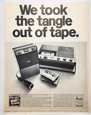 1968 Norelco Cassette Portable Players Vintage Print Ad New York NY picture