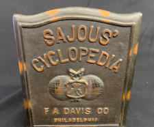 Excellent Single Antique SAJOUS' CYCLOPEDIA Bookend FA Davis Co Philadelphia picture
