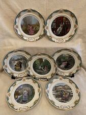 Lot of 7 Franklin Porcelain The Poetry Society 1982 Collector’s Plates Victorian picture