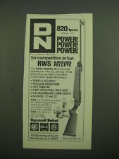 1981 Dynamit Nobel RWS Model 45 Air Rifle Ad - 820 fps mv (caliber .177) Power picture