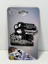 Disney 100 Mickey Mouse Steamboat Willie Cartoon Enamel Pin Box Lunch Excl New picture