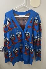 HTF Vintage Disney Sorcerer Mickey Cardigan Sweater Rare find Japan version picture