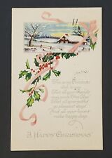 St Paul MN Christmas Postcard Commercial Vintage 1924 Stamp Poem P482 picture
