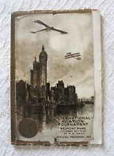 OCT. 1901 INTERNATIONAL AVIATION TOURNAMENT PROGRAM / BELMONT PARK / 80 PGS. picture