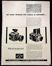 Vintage 1955 Hasselblad 1000F Superwide Camera Sweden Print Ad Willoughbys NY picture
