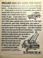 '65 Sunbeam Imp Sports Coupe British Million Baby Dollar Vintage Print Ad 1964 picture