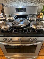 Vintage Aristo-Craft 10 Piece Cookware Set MCM Pots Pans USA MCM 4 Ply 18/8 SS picture