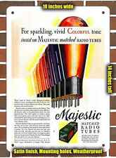 Metal Sign - 1937 Majestic Matched Radio Tubes- 10x14 inches picture