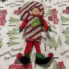 11” Hobby Lobby Candy Cane Elf Ornament picture