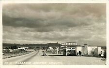 Postcard RPPC 1940s Arizona Florence Junction Texaco Gas Station pumps AZ24-3725 picture