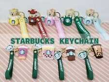 Starbucks Inspired Keychains, Cute Keychain, Keychain with Wristlet picture
