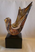 ELECTROFORMING STERLING SILVER SCULPTURE BY N.S.BAR-ON ISRAEL DOVE W/ OLIVE LEAF picture