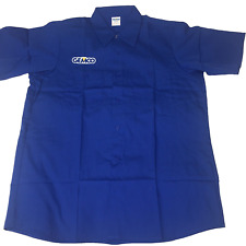 Vintage VTG GEMCO Store Blue Uniform Shirt 1980s Size Large BRAND NEW NOS picture