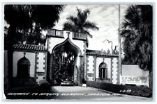 c1940's Ringling Residence Entrance Gate Circus Sarasota FL RPPC Photo Postcard picture