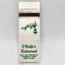 Vintage Matchcover O'Keefe's Restaurant Clearwater Florida picture