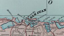 Vintage 1903 PUERTO RICO Map 14