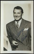 George Brent d1979 signed autograph 2x4 Photo Stage Film TV Actor in Jezebel picture