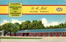 Vintage Postcard 81-40 Motel Salina KS Kansas 1955                         J-290 picture