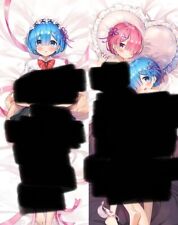 Re:Zero Starting Life in Another World Peach Skin Body Pillowcase Only REM & RAM picture