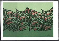 REUNION - Salmon Spawning by Kwakiutl artist Andy Everson - New 6