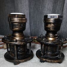 Pair Of Modern Industrial Table Lamps Steampunk Metal picture
