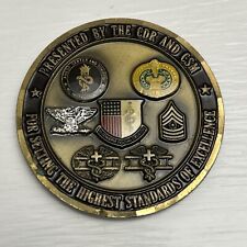 Center BRIGADE Fort Sam Houston Texas CDR CSM HIGHEST STANDARDS Challenge Coin picture