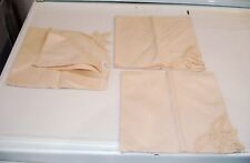 3 Napkins Vintage, Antique White, Embroidery - NEW picture