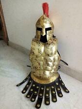 Medieval Muscle Jacket & Spartan Helmet Armor Antique Finish Costume  picture