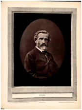 Giuseppe Fortunino Francesco Verdi, Italian Romantic Composer Vintage Print picture