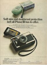 1968 Phase III Soap Anscomatic Camera Kodak vintage print ad 60's advertisement picture