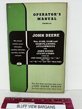 1950's John Deere Operator's Manual OM-B20-754 Planting Attachments picture