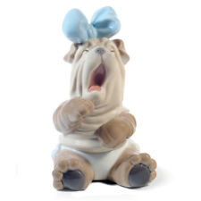 NAO BY LLADRO RISE & SHINE #1729 BRAND NEW IN BOX DOG YAWNING CUTE PORCELAIN F/S picture