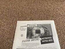 FABK27 ADVERT 5X8 METROPOLITAN VICKERS ELECTRICAL CO - GLOSTER METEOR picture